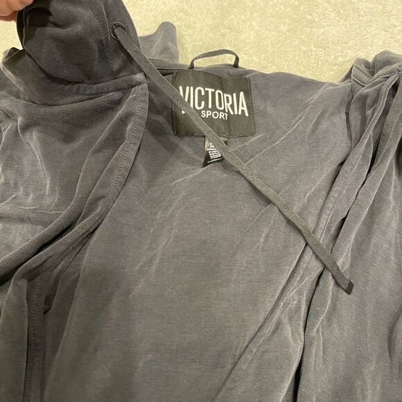 Victoria Secret Sport Hooded Long Sleeves Wrap Style Top.Size M - Picture 11 of 15